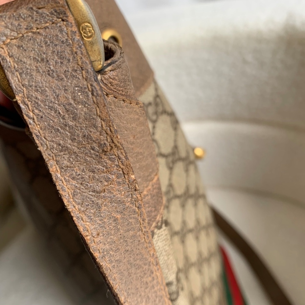 FIRM Authentic Gucci GG Vintage Supreme Ophidia Bucket - Picture 5 of 16